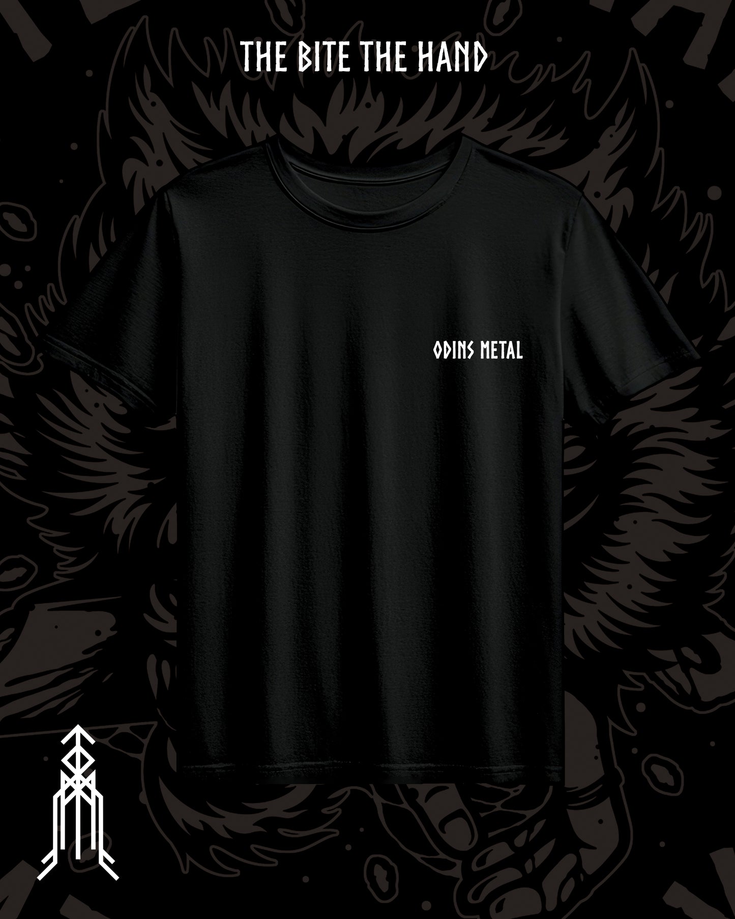 "Bite The Hand That Feeds You" Black T Shirt