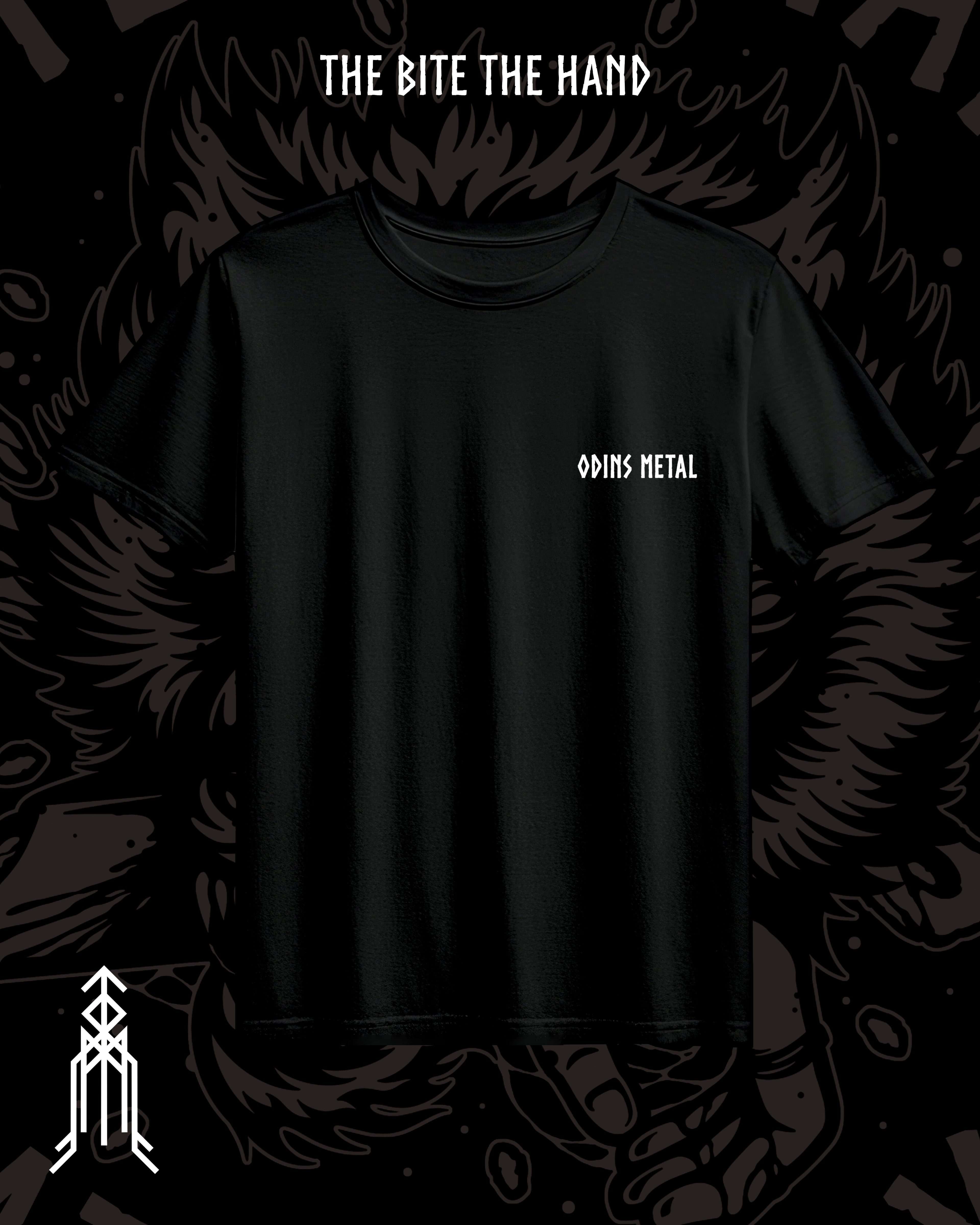 "Bite The Hand That Feeds You" Black T Shirt