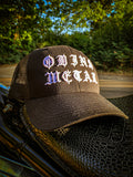 Black Odins Metal Trucker Cap